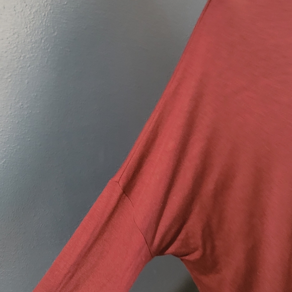 Athleta Burgundy Small Oversize Tunic Top - Picture 2 of 8